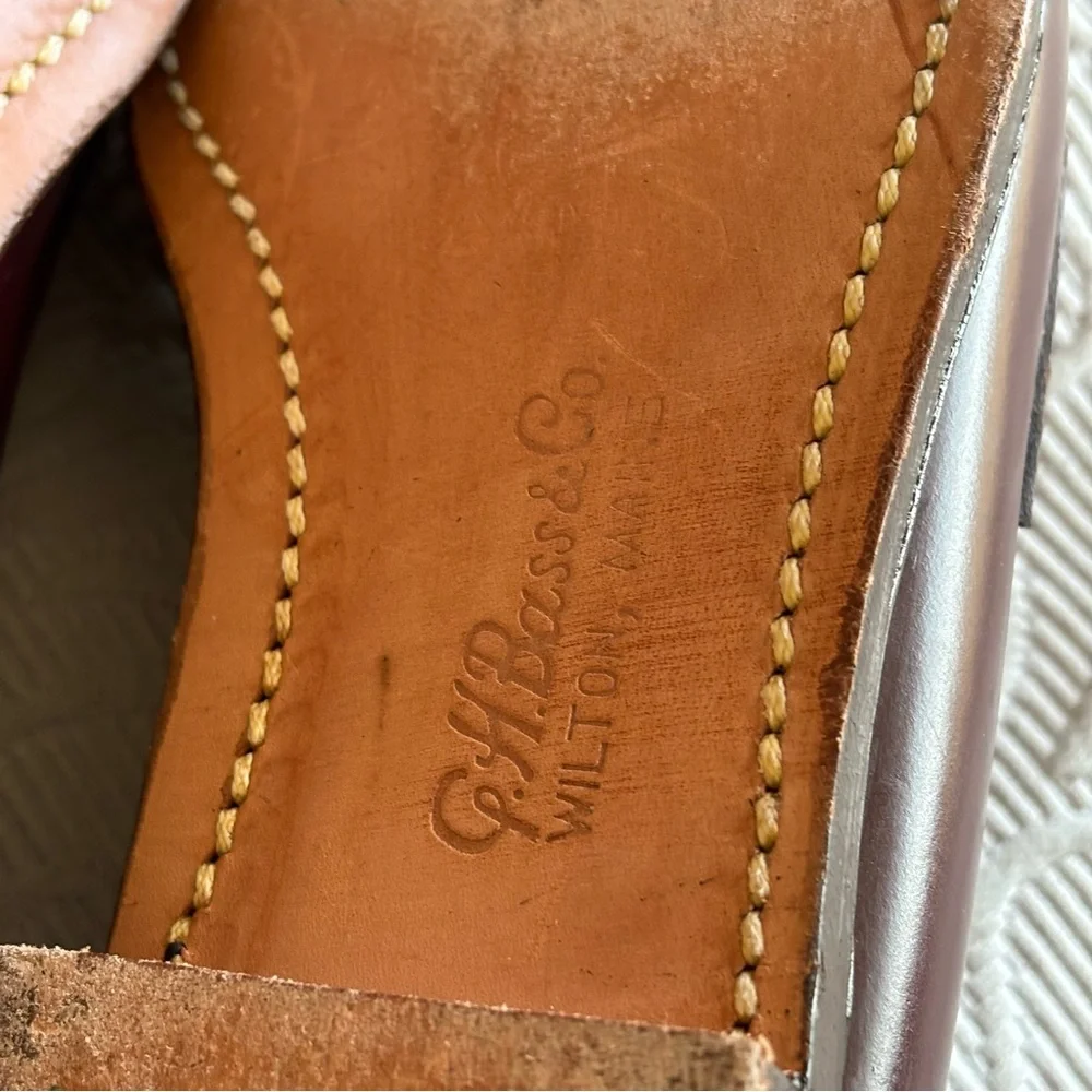 Vintage Bass Weejuns 734 Classic Penny Loafer Wilton Maine